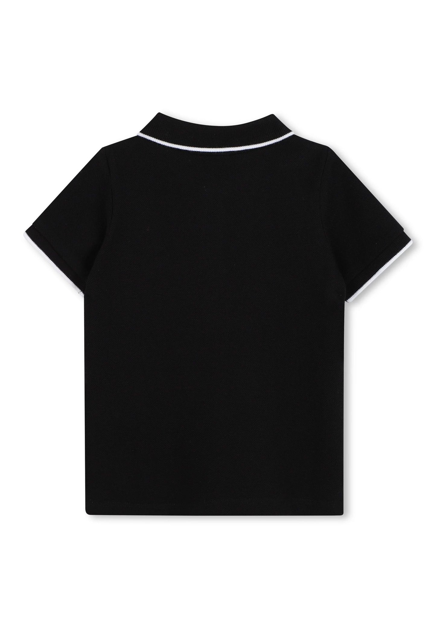 BOSS Black Short Sleeve Polo T-shirt for Kids/Juniors
