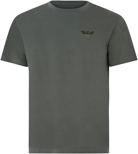Emporio Armani Herren Round-Neck Men's Gray T-Shirt