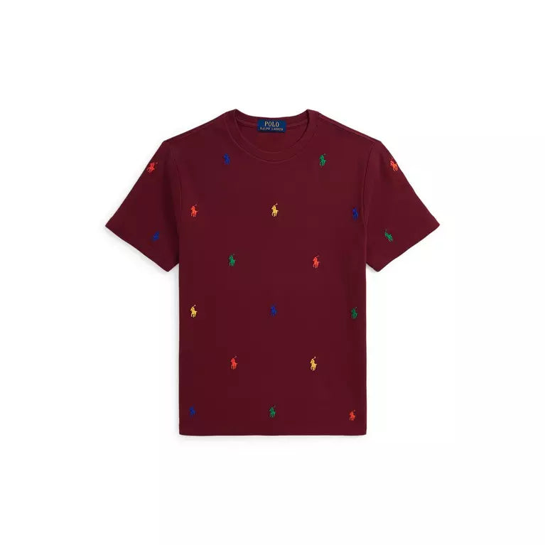 Ralph Lauren All Over Pony Red T-shirt for Kids/Juniors