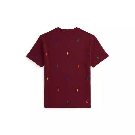 Ralph Lauren All Over Pony Red T-shirt for Kids/Juniors