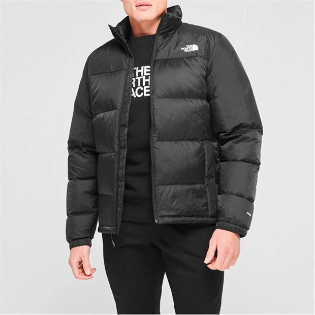 The North Face Men's Classic Down Hooded Black Jacket