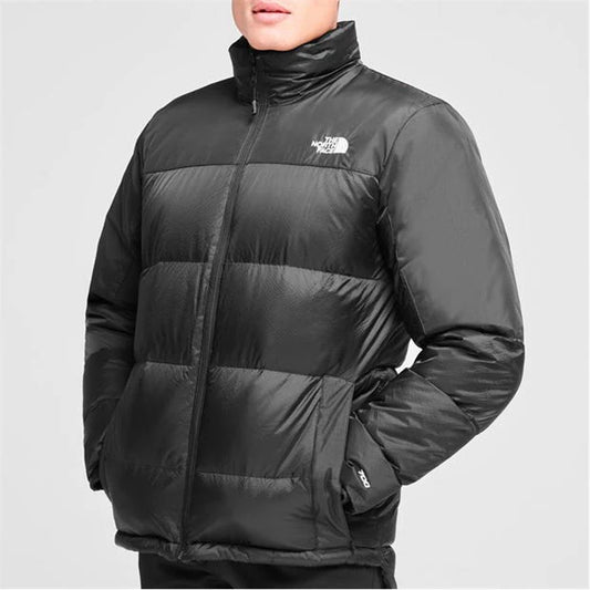 The North Face Men's Classic Down Hooded Black Jacket