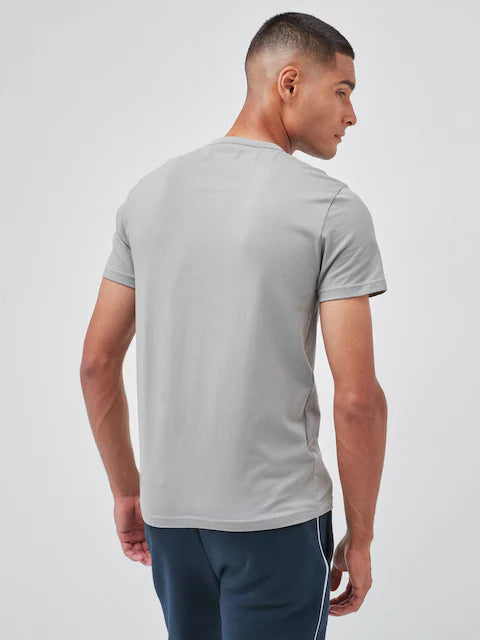 Emporio Armani Men's Black Jersey T-shirt with Micro Logo Patch