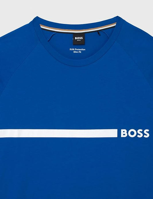 BOSS Bold Logo Blue T-Shirt for Kids/Juniors