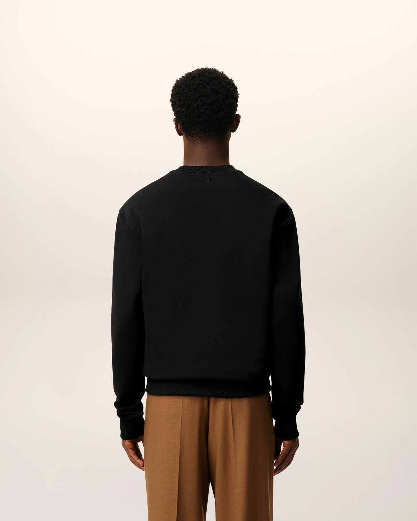 Black Cotton Ami de Coeur Sweatshirt