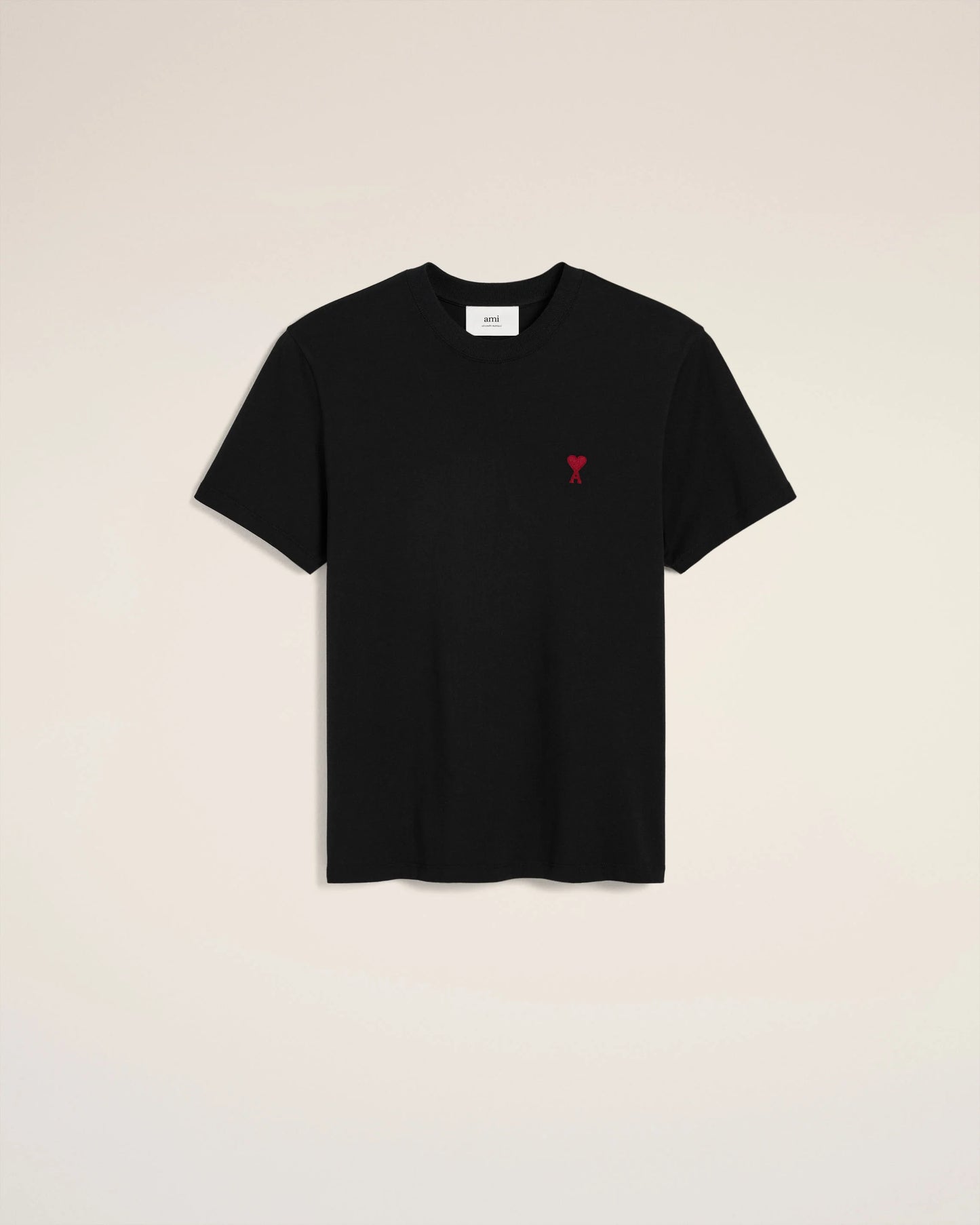 Ami De Coeur Men's Cotton Black T-Shirt