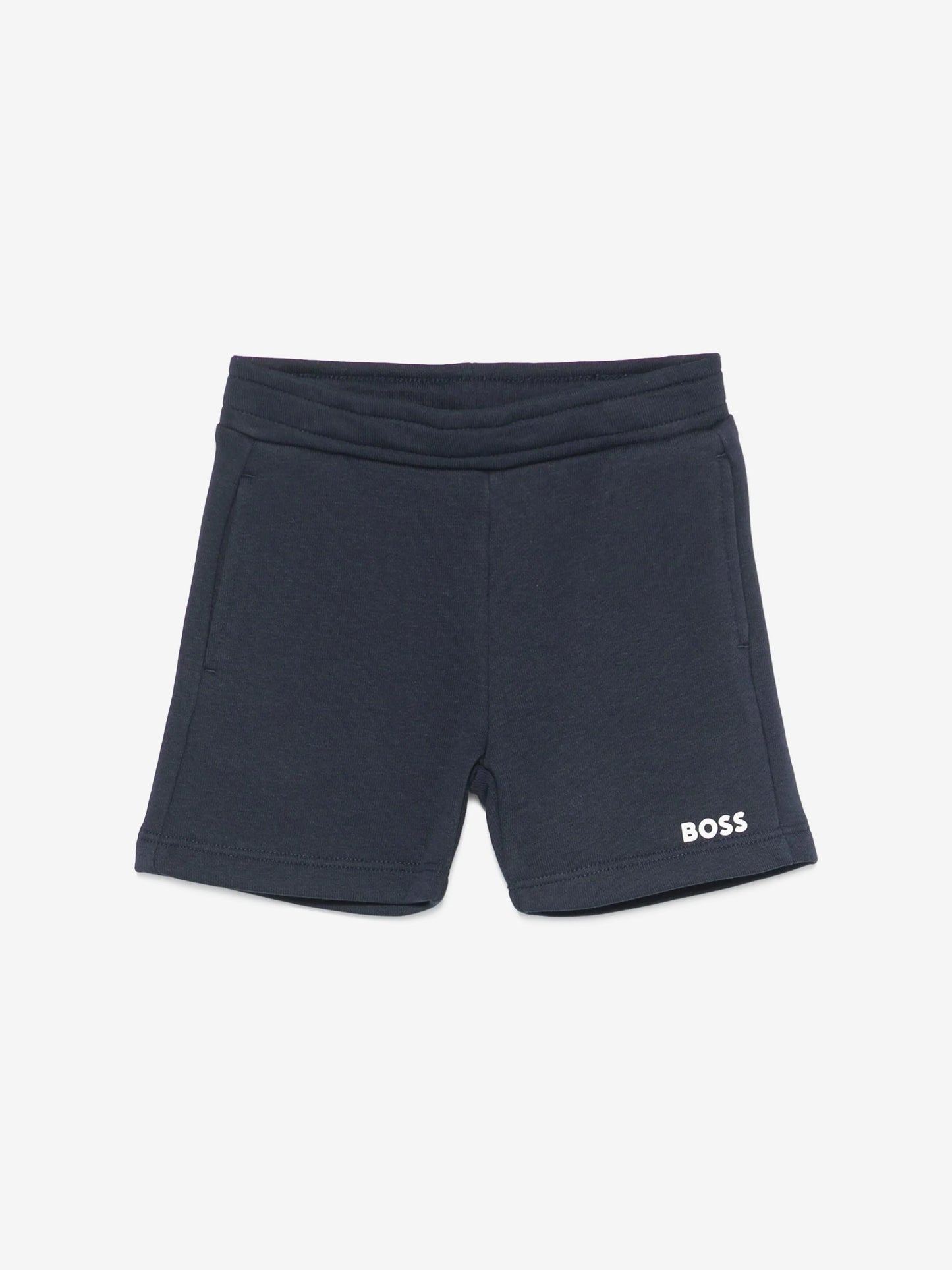 BOSS Baby Boys Logo Shorts in Navy Blue