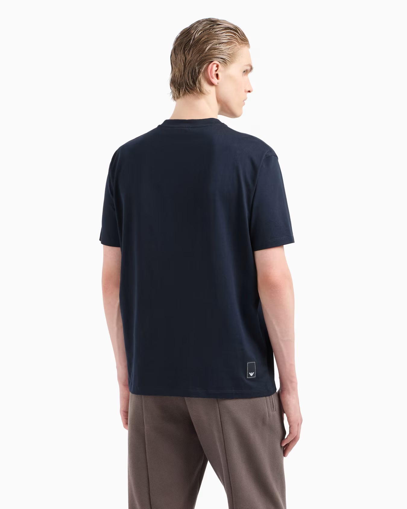 Emporio Armani ASV Men's Travel Essentials Navy Blue Jersey T-shirt