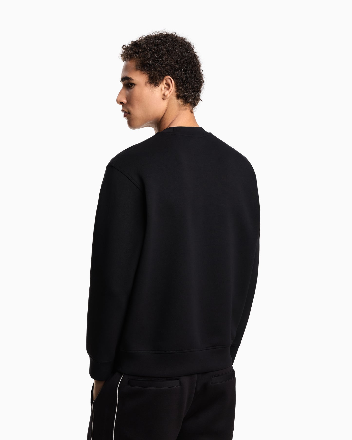 ASV jersey sweatshirt with super-embossed EA embroidery - Navy Blue