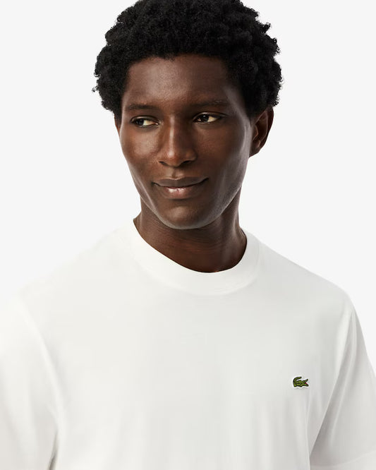 Lacoste Men's White Cotton T-shirt
