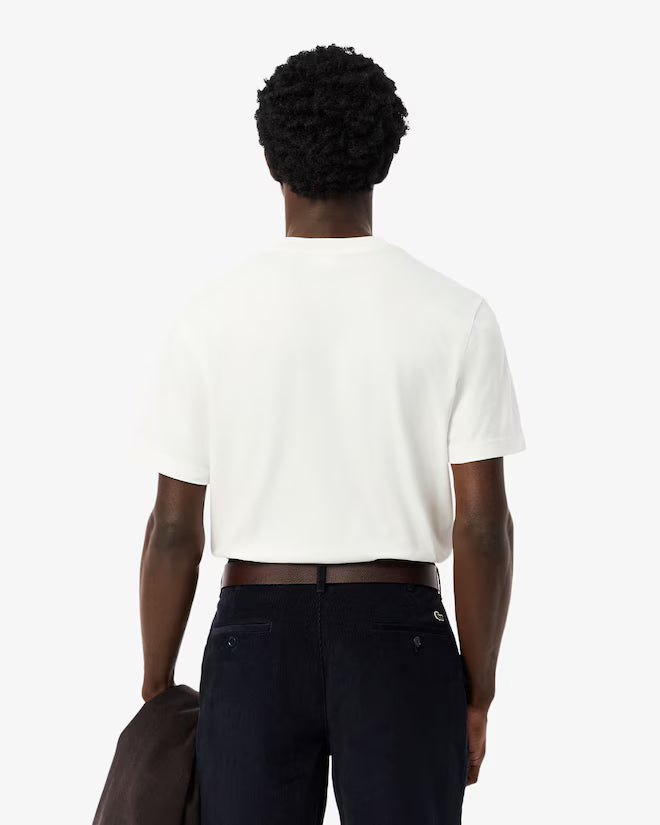 Lacoste Men's White Cotton T-shirt