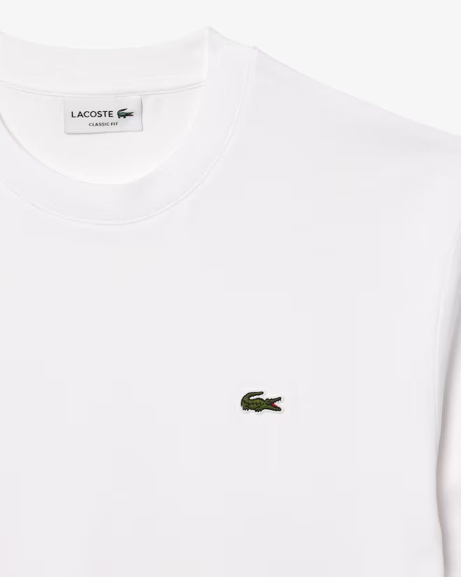 Lacoste Men's White Cotton T-shirt