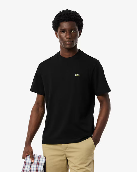 Lacoste Men's Black Cotton T-shirt