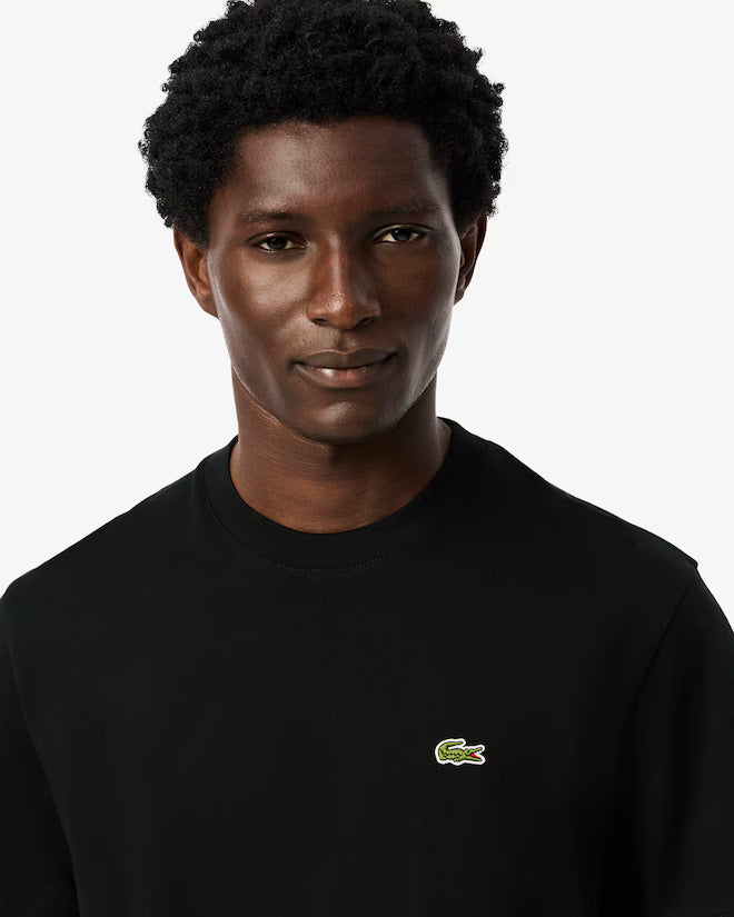 Lacoste Men's Black Cotton T-shirt