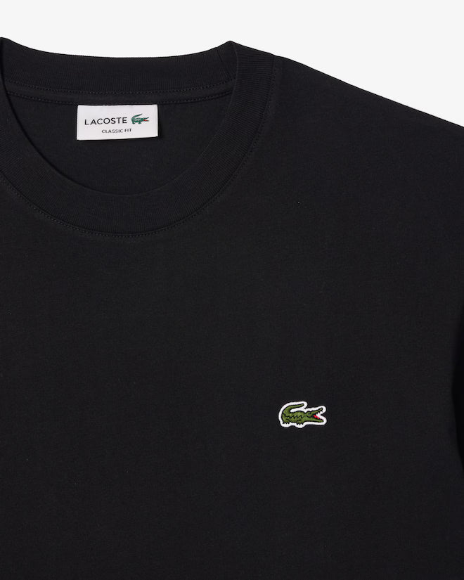 Lacoste Men's Black Cotton T-shirt