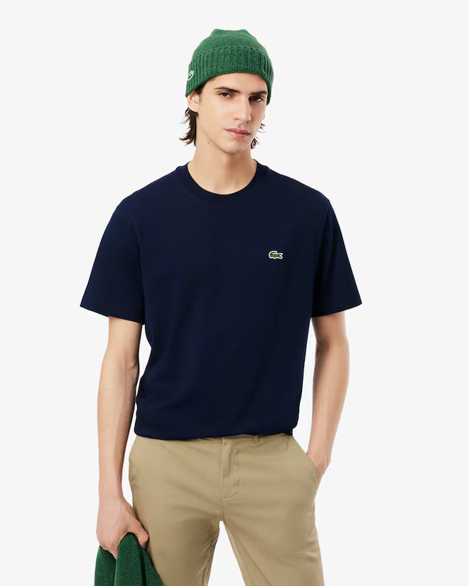Lacoste Men's Midnight Blue Cotton T-shirt