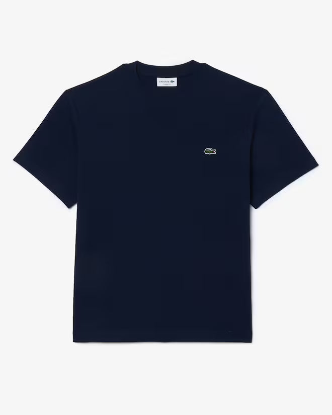 Lacoste Men's Cotton T-shirt in Navy Blue