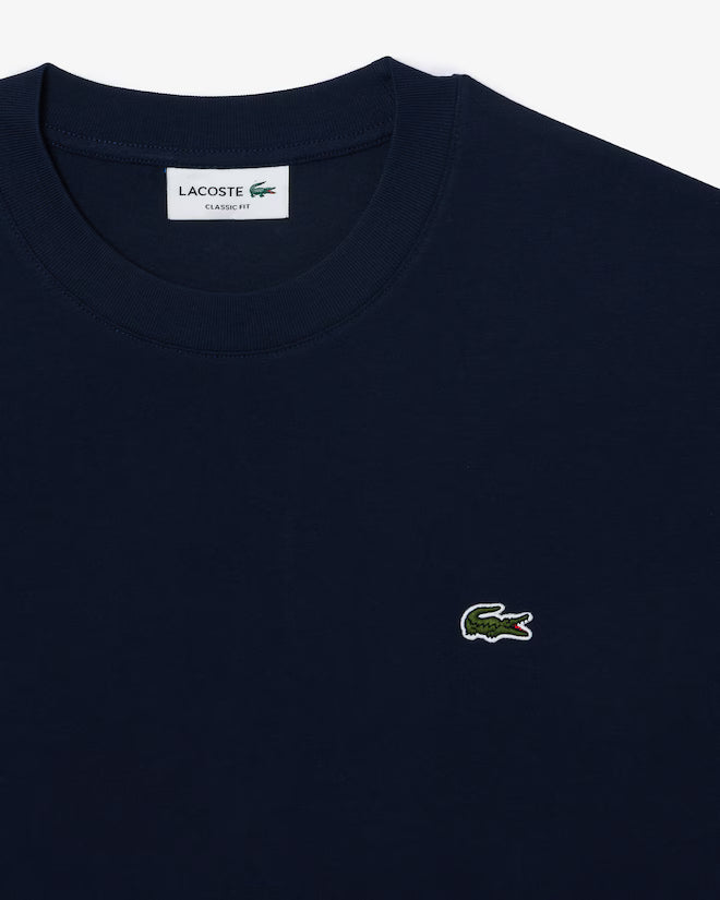 Lacoste Men's Cotton T-shirt in Navy Blue