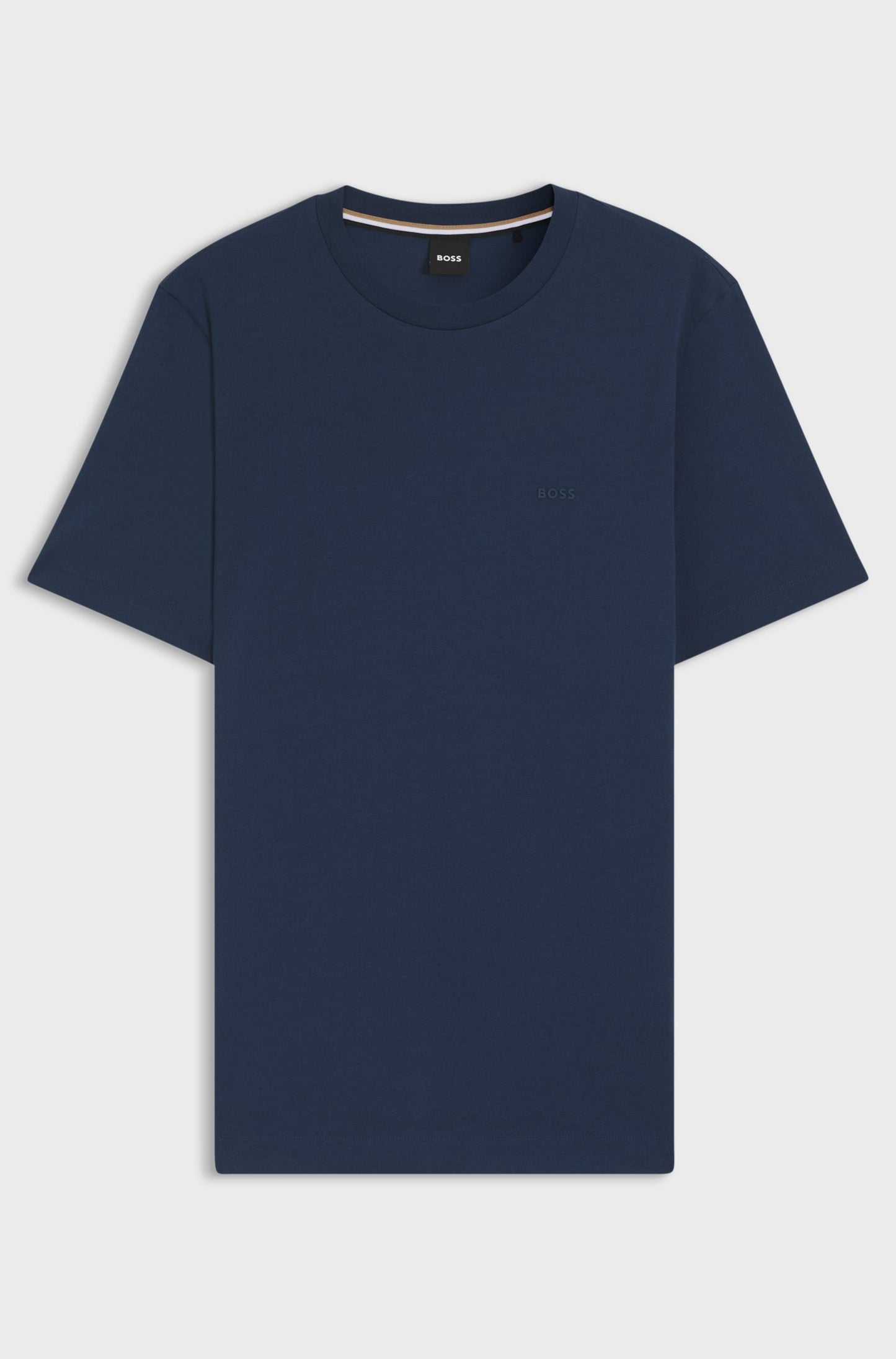 BOSS Cotton Jersey Men's Green T-Shirt with Logo Detail