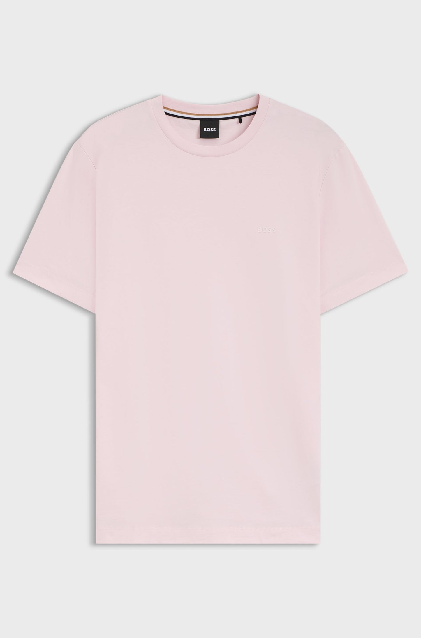BOSS Cotton Jersey Men's Green T-Shirt with Logo Detail