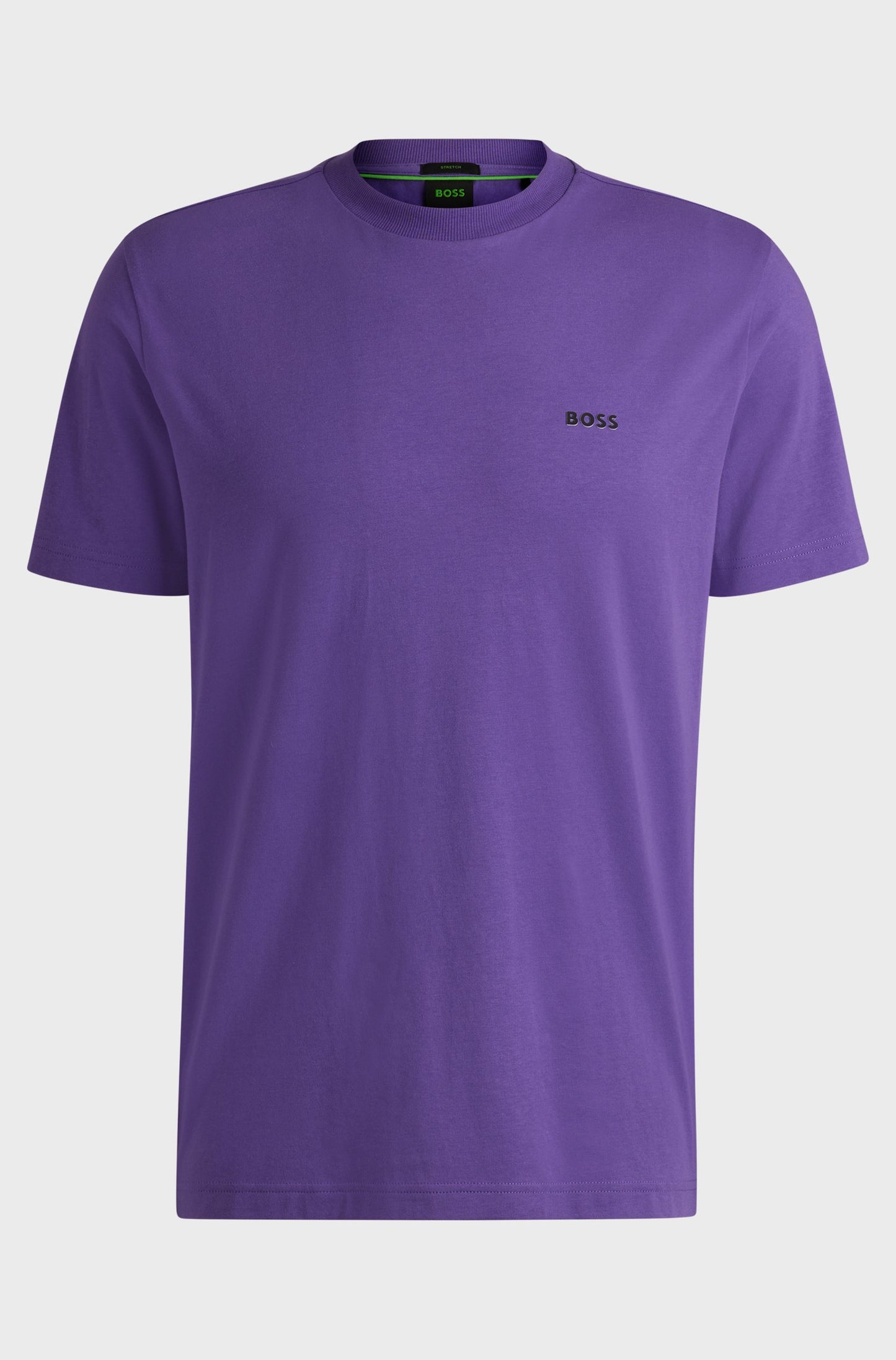 BOSS Cotton Jersey Men's Green T-Shirt with Logo Detail