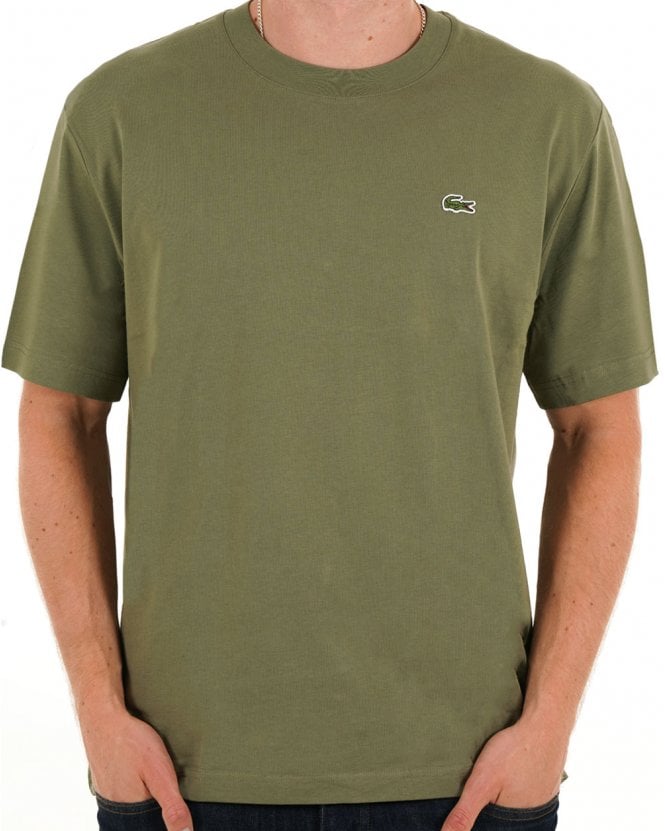 Lacoste Men's Cotton T-shirt in Navy Blue