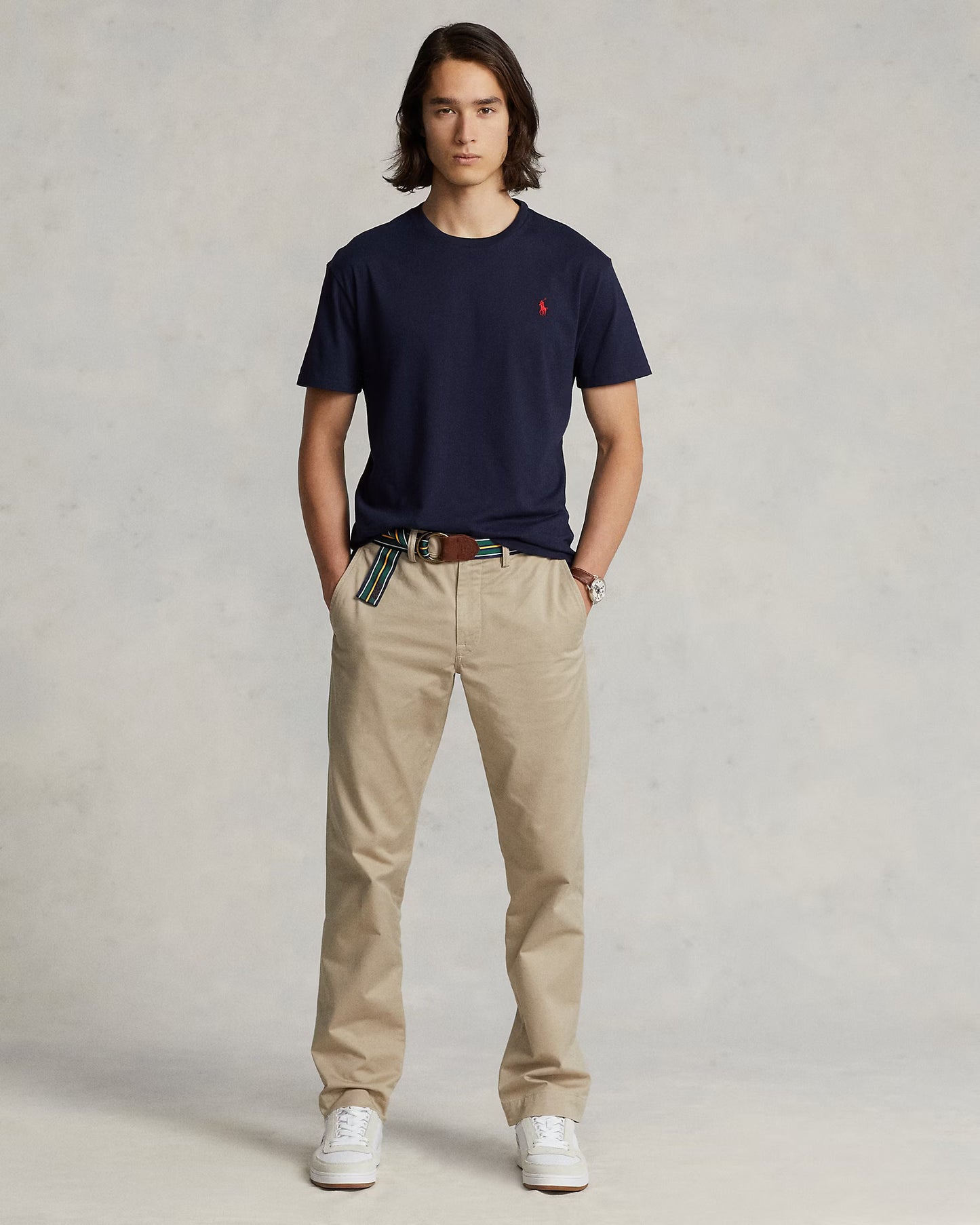 Ralph Lauren Custom Slim Fit Jersey Crewneck Men's Black T-Shirt