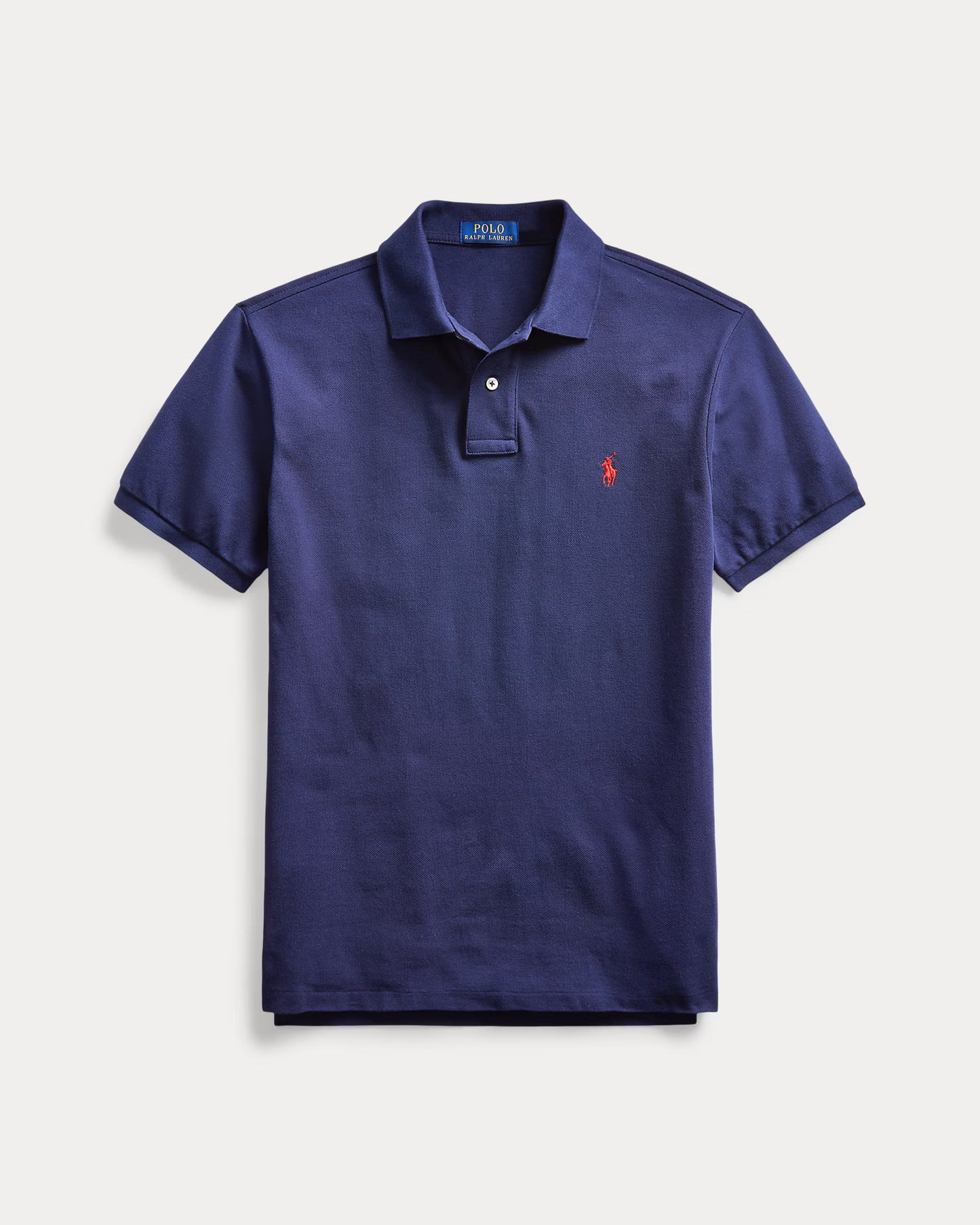 Polo Ralph Lauren Men's Slim Fit Mesh Navy Blue Polo Shirt