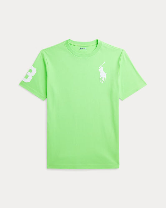 Ralph Lauren Big Pony Blue Cotton Jersey T-Shirt for Kids/Juniors