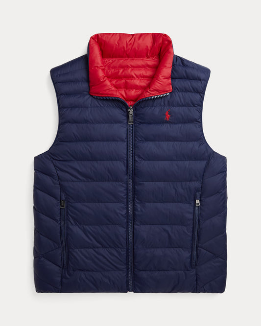 Ralph Lauren P-Layer 2 Reversible Quilted Navy Blue Gilet for Kids/Juniors