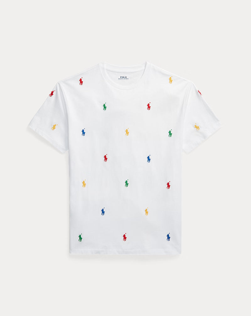 Ralph Lauren All Over Pony Navy T-shirt for Kids/Juniors