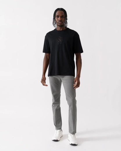 BOSS Tee Mirror 1 Men's Black Graphic Print T-Shirt