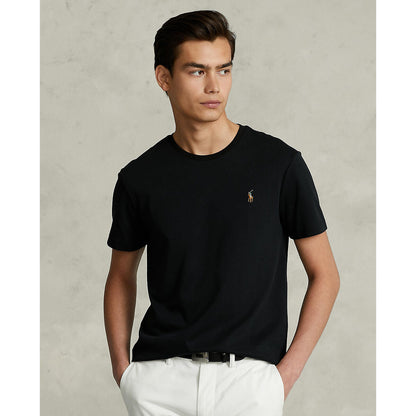 Ralph Lauren Custom Slim Fit Jersey Crewneck Men's Black T-Shirt