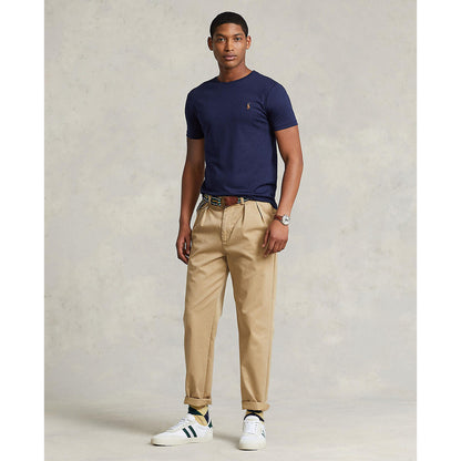 Ralph Lauren Custom Slim Fit Jersey Crewneck Men's Black T-Shirt