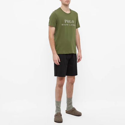 Ralph Lauren Khaki Green Logo T-Shirt for Kids/Juniors