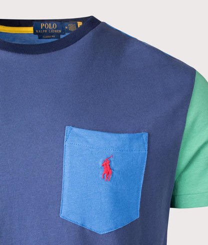 Ralph Lauren Navy Blue Cotton T-shirt for Kids/Juniors