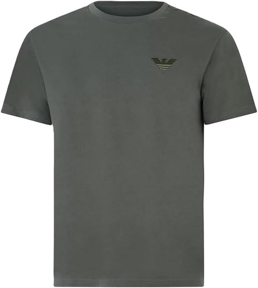 Emporio Armani Herren Round-Neck Men's Gray T-Shirt