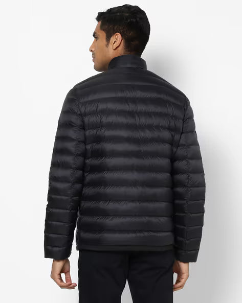 Calvin Klein Black Puffer Jacket with Insert Pockets
