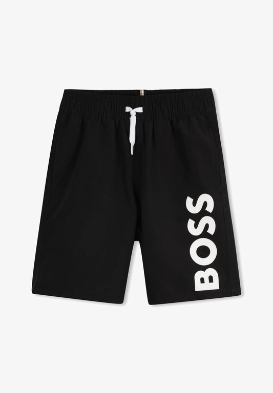 BOSS Baby Boys Logo Shorts in Black