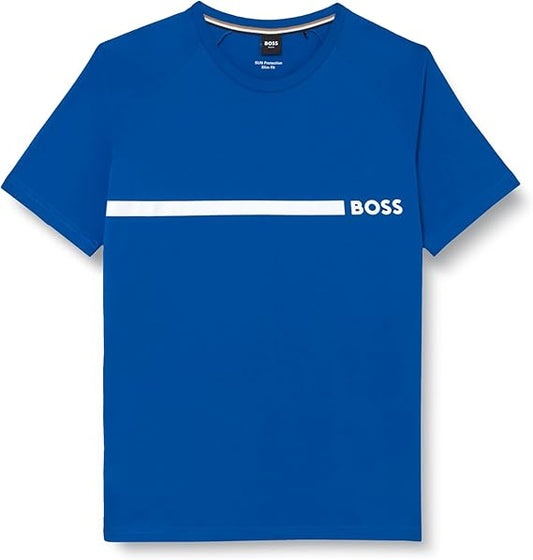 BOSS Bold Logo Blue T-Shirt for Kids/Juniors