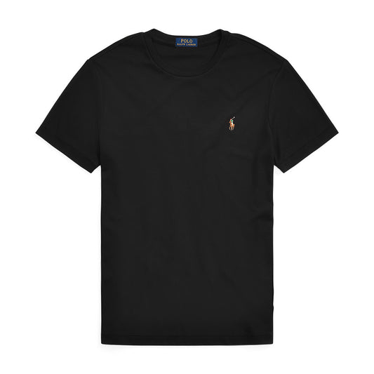 Ralph Lauren Custom Slim Fit Jersey Crewneck Men's Black T-Shirt