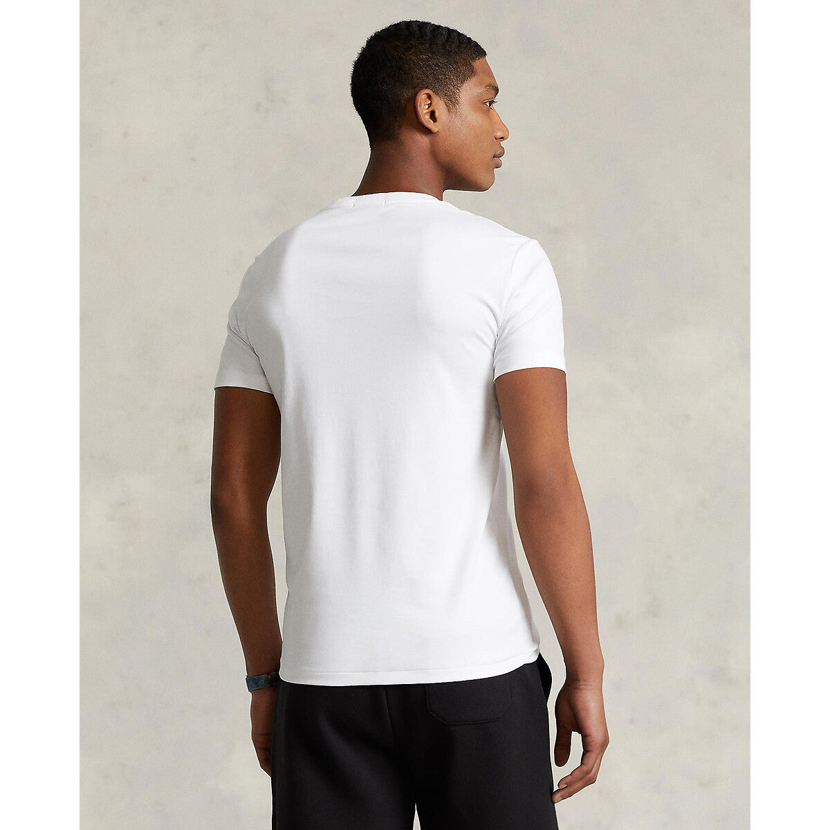Ralph Lauren Custom Slim Fit Jersey Crewneck Men's Black T-Shirt