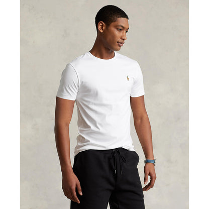 Ralph Lauren Custom Slim Fit Jersey Crewneck Men's Navy Blue T-Shirt
