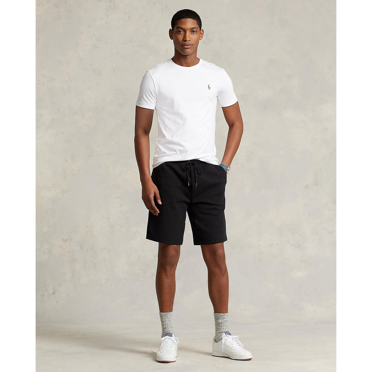Ralph Lauren Custom Slim Fit Jersey Crewneck Men's Black T-Shirt