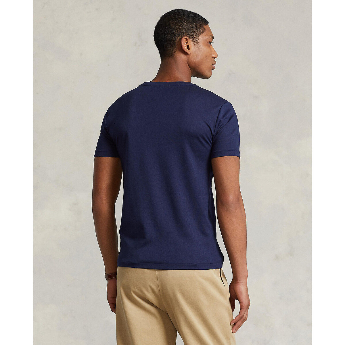 Ralph Lauren Custom Slim Fit Jersey Crewneck Men's Black T-Shirt