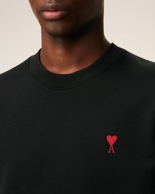 Black Cotton Ami de Coeur Sweatshirt