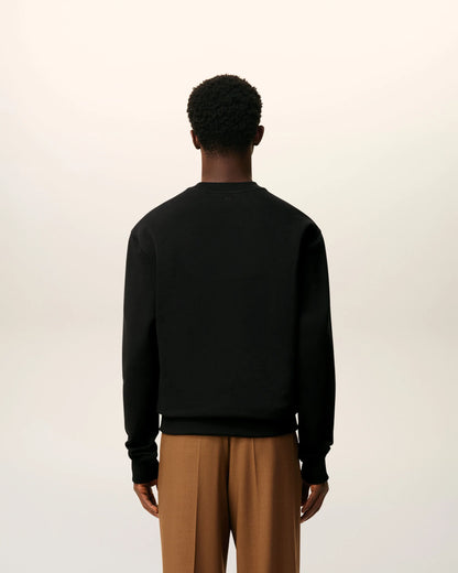 Black Cotton Ami de Coeur Sweatshirt