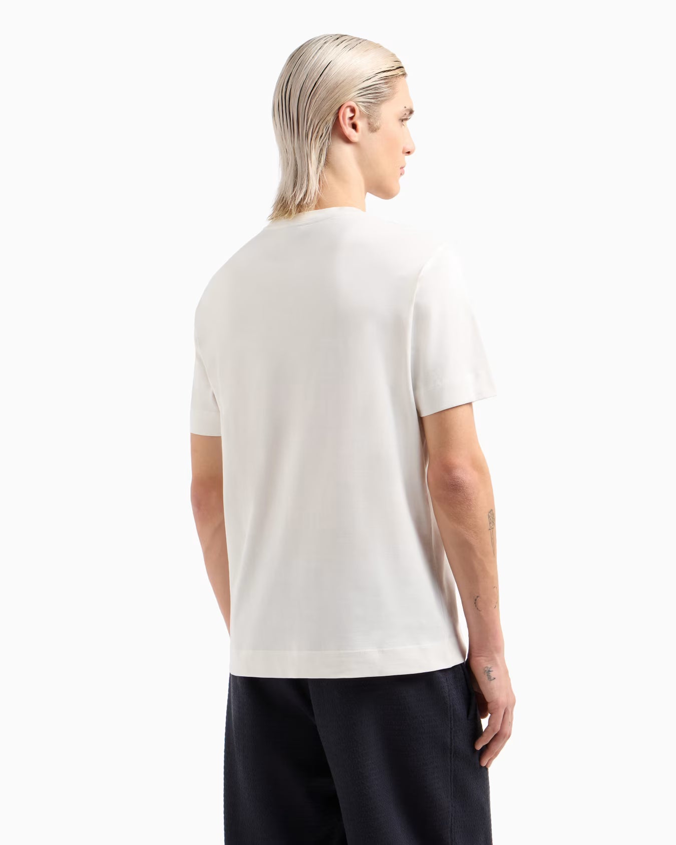 ASV Jersey T-shirt with rubberised logo print - Armani