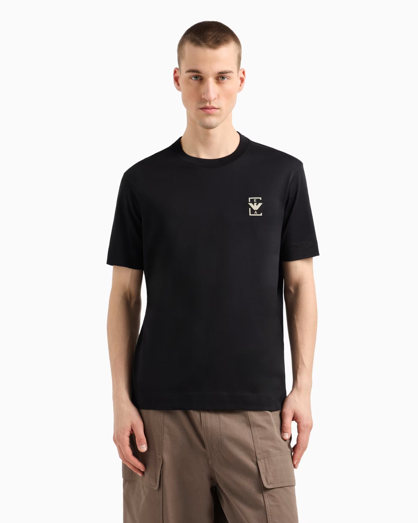 ASV Jersey T-shirt with rubberised logo print - Armani