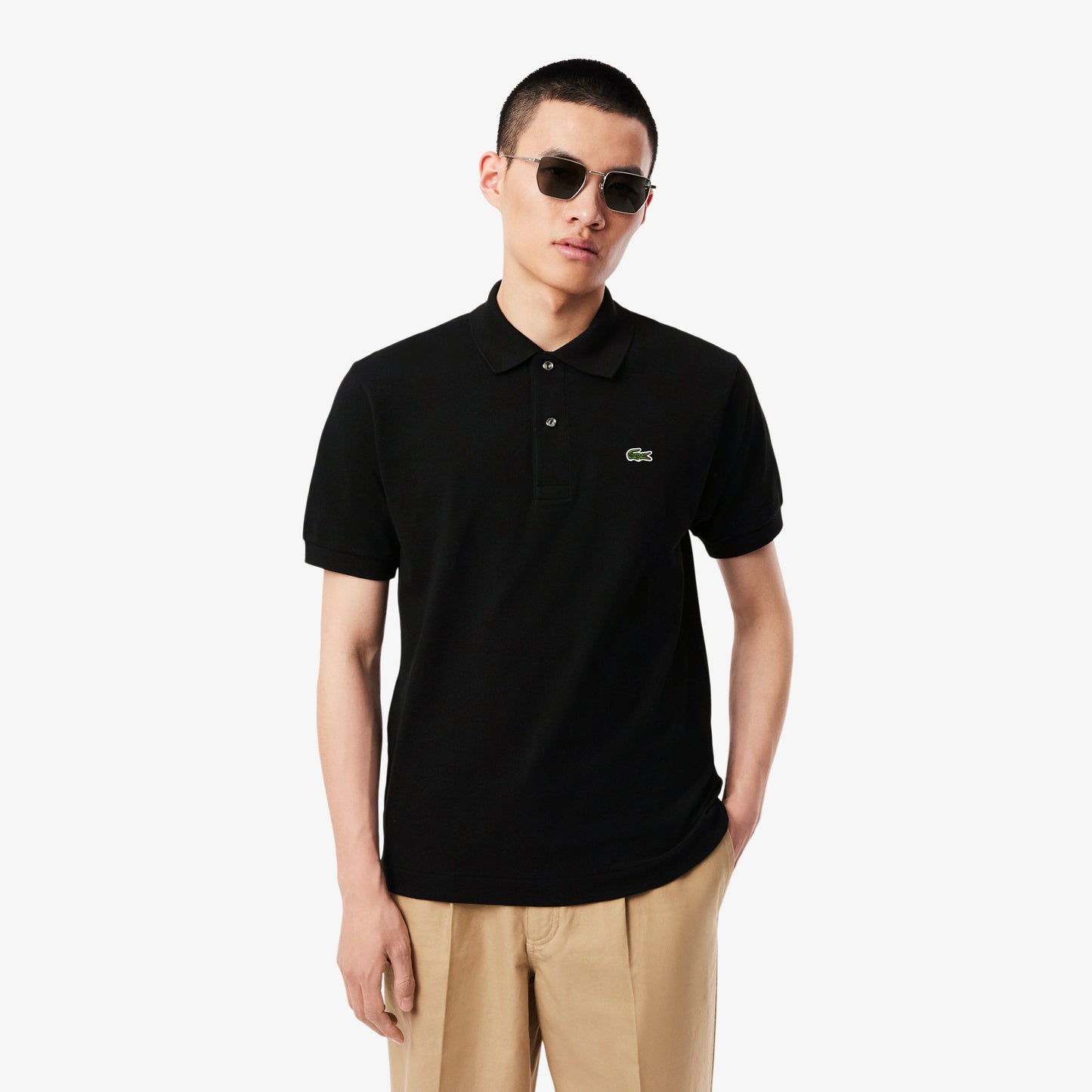 Lacoste Classic Fit L.12.12 Original Black Polo Shirt